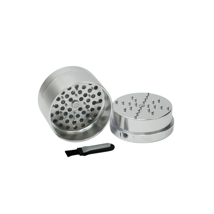 3 pc Novelty Metal Herb Grinder w/Pollen Sifter Spice crusher