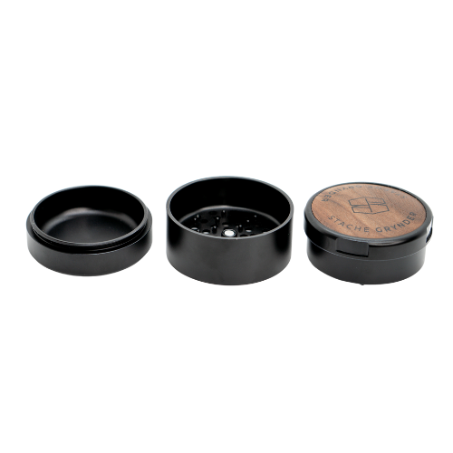 3 Stage 1.5 Metal Herb Grinder with Sublimation MDF Insert - 2 Colors  Available